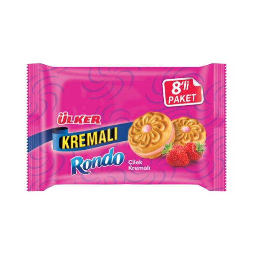 Ülker Rondo Çilekli Kremalı 8x61 Gr.. ürün görseli