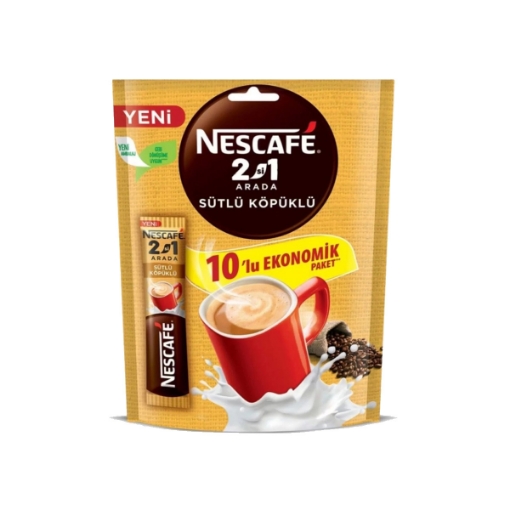 Nescafe 2si 1 Arada Sütlü Köpüklü 10'lu. ürün görseli