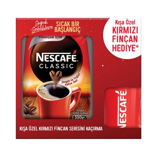 Nescafe Classic 300 Gr. Kupa Hediyeli. ürün görseli