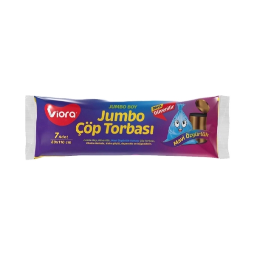 Viora Çöp Torbası Mavi Jumbo Boy 80*110. ürün görseli