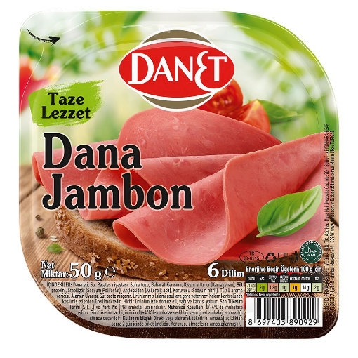 Danet Dana Dilimli Jambon 50gr. ürün görseli