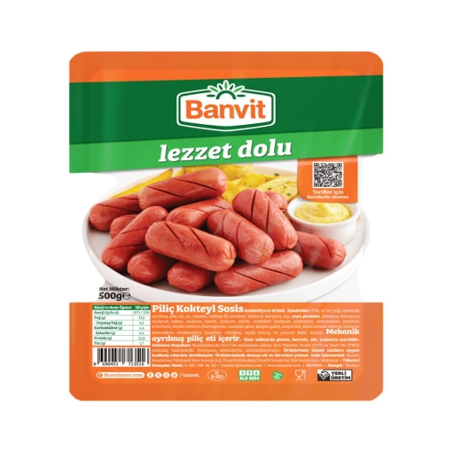 Banvit Kuv. Kokt. Pilic Sosis 500gr. ürün görseli