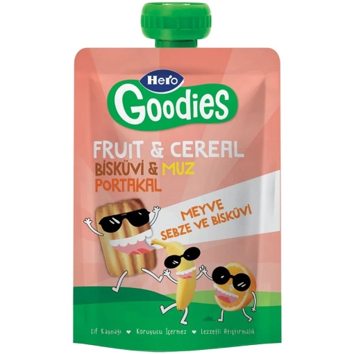 Hero Goodies Biskuvi Muz Portakal 100gr. ürün görseli