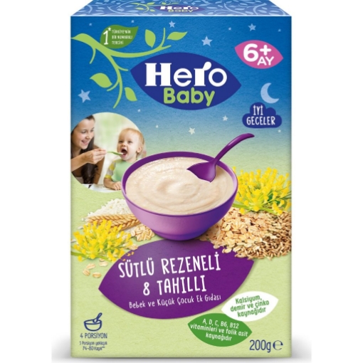 Hero Baby Sütlü 8 Tahıllı Rezene 200 Gr.. ürün görseli