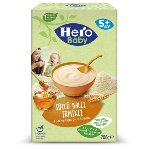 Hero Baby Sütlü Ballı İrmikli 200 Gr.. ürün görseli
