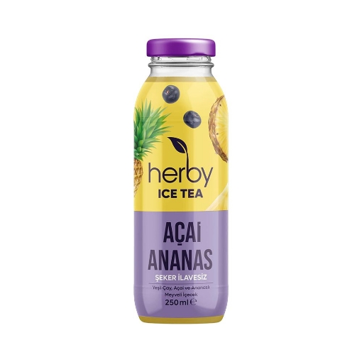Herby Ice Tea  Acai Ananas Sekersiz 250ml. ürün görseli