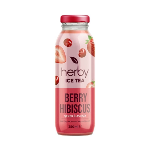 Herby Ice Tea  Berry Hibiscus Sekersiz 250ml. ürün görseli