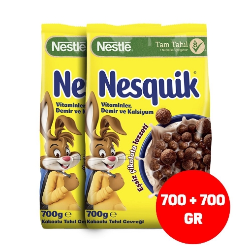 Nestle Nesquik Misir Gevregi 700+700 Gr. ürün görseli