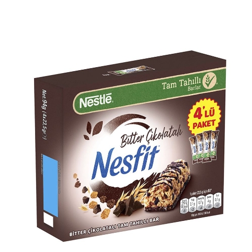 .Nesquik Bitter Tam Tahilli Bar 23,5gr 4 Lu. ürün görseli