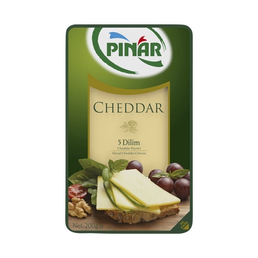 Pınar Dilimli Çedar Peyniri 200 Gr. ( Cheddar ). ürün görseli