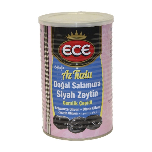Ece Gemlik Az Tuzlu Siyah Zeytin 800gr. ürün görseli