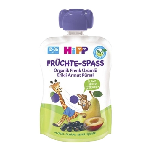 Hipp Organik Frenk Üzümü-Erik-Armut Püresi 90 Gr.. ürün görseli