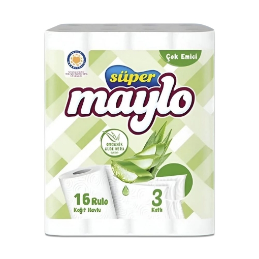 Maylo Havlu 16'Li 3 Katli Aloe Vera. ürün görseli