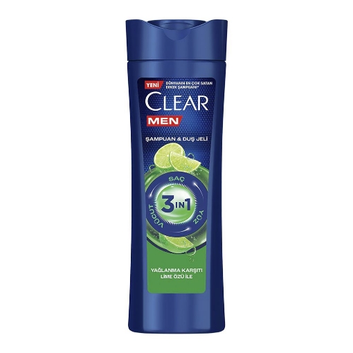 Clear Samp.&Dus Jeli 350ml Men Yaglanma Karsiti. ürün görseli
