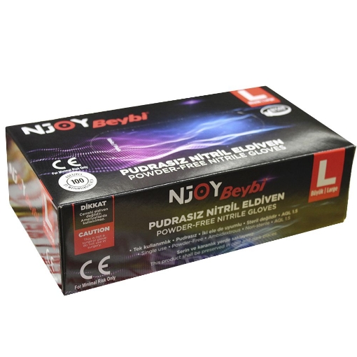 Muayene Eldiveni Nitril Large 100'Lü. ürün görseli