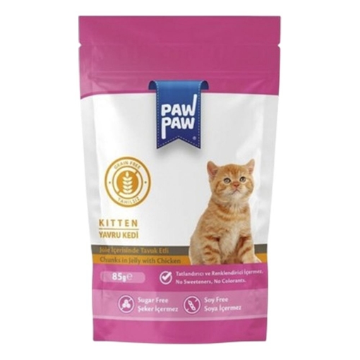 Pawpaw Yavru Tavuklu Kedi Pouch 85gr. ürün görseli
