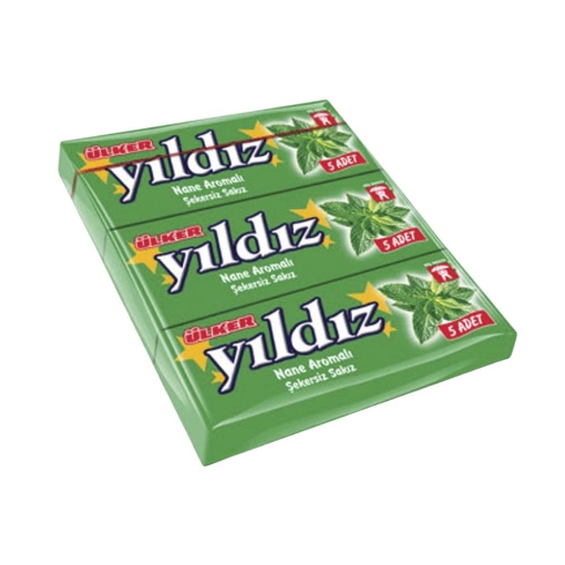 Ulker Yildiz Nane Aromali Sakiz 3*5li 21gr 225206. ürün görseli