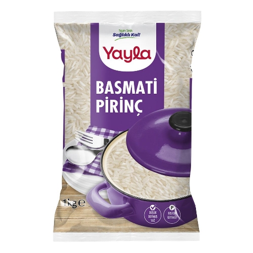 Yayla Basmati Pirinç 1000 Gr. (Bakliyat). ürün görseli