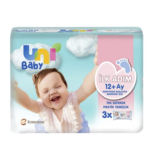 Uni Baby Islak Havlu 3x52'Li İlk Adım. ürün görseli