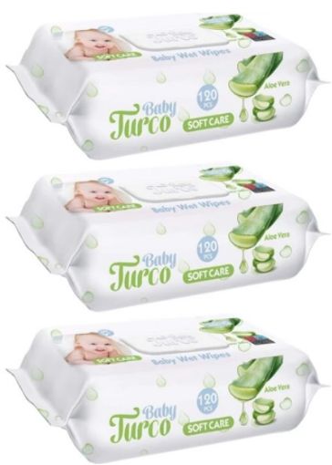 Baby Turco Islak Havlu 90 Lı*3 Alovera. ürün görseli