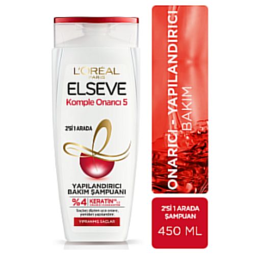 Elseve Komple Onarıcı 5 Yapılandırıcı Bakım Şampuanı 450Ml. ürün görseli