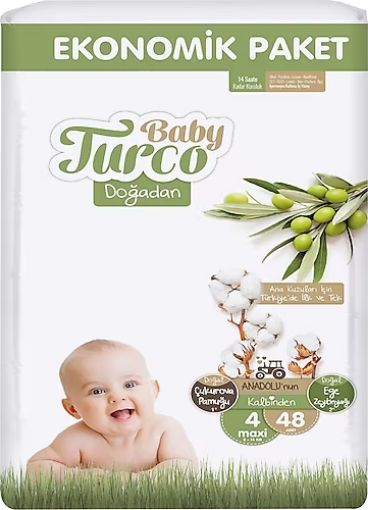 Baby Turco Doğadan 4 Numara Maxi 48´li Bebek Bezi. ürün görseli