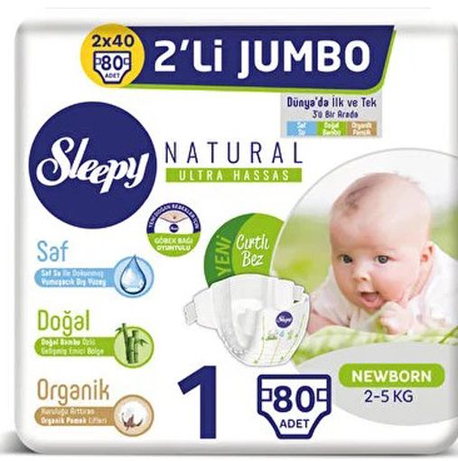 Sleppy Çocuk Bezi Maxi Natural Junior 2 Li Jumbo. ürün görseli