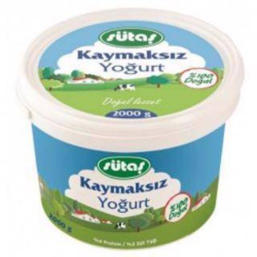 Sütaş Yoğurt Kaymaksız 2 Kg. ürün görseli