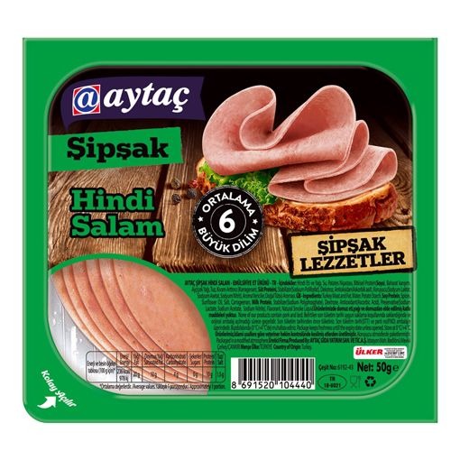 Aytaç Salam Hindi Füme Dilimli 50 Gr. ürün görseli