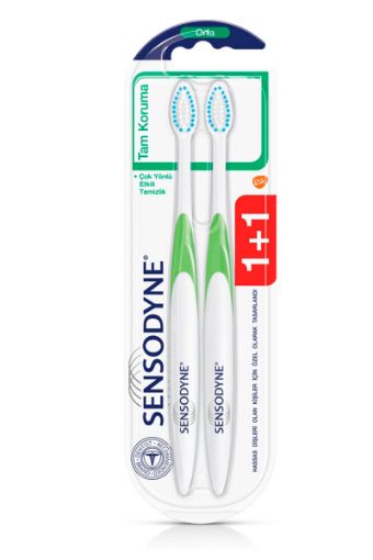 Sensodyne Çok Yönlü Koruma Diş Fırçası 1+1 Orta. ürün görseli