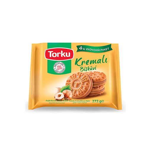 Torku Fındık Kremalı Bisküvi 4 Lü 76 Gr. ürün görseli