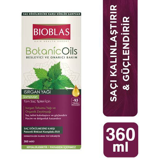 Bioblas Botanic Oils Isırgan Şampuan 360 Ml. ürün görseli