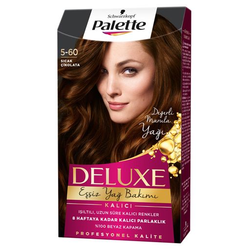 Palette Deluxe Saç Boyası Sıcak Çikolata 5-60. ürün görseli