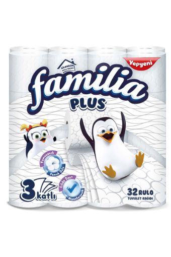 Familia Plus 3 Katlı 32 Rulo Tuvalet Kağıdı. ürün görseli
