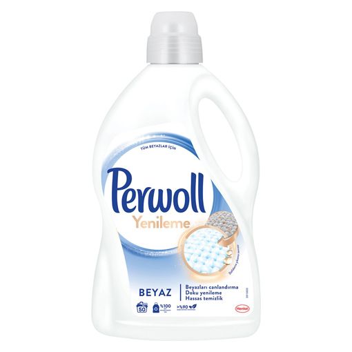 Perwoll Hassas Bakım Sıvı Çamaşır Deterjanı 2,97 Lt Beyaz Yenileme. ürün görseli