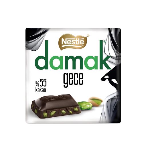 Nestle Damak Gece Antep Fıstıklı Bitter Çikolata 60 gr. ürün görseli