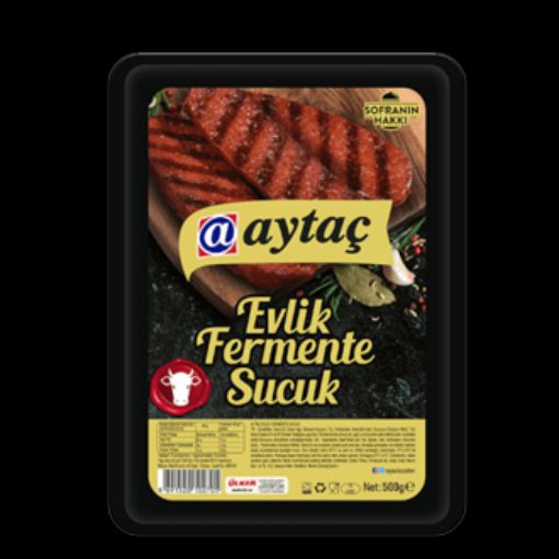 Aytaç Dana Evlik Fermante Sucuk 500  Gr (Vakumlu). ürün görseli