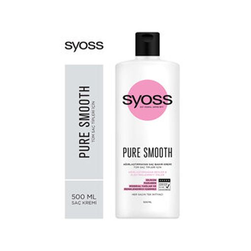 Syoss Pure Smooth Ağırlaştırmayan Saç Kremi 500 ml. ürün görseli