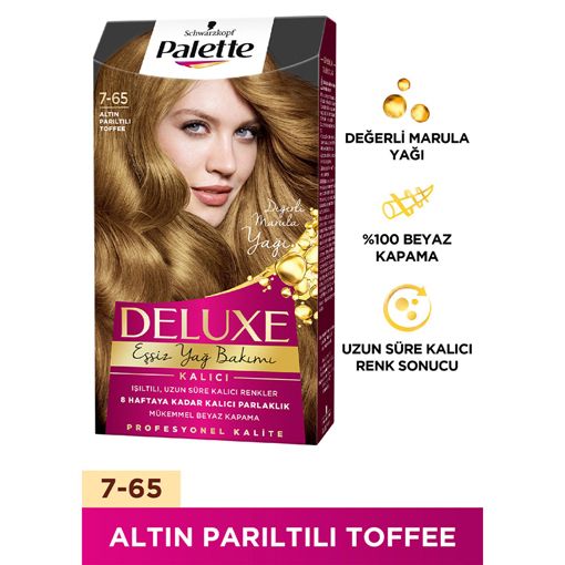 Palette Deluxe Saç Boyası Altın Karamel 7-554. ürün görseli