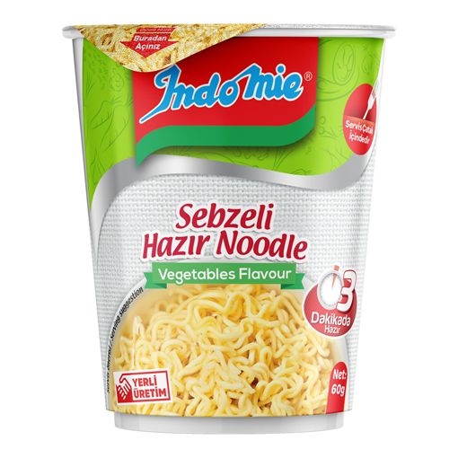 İndomie Noodle Bardak Sebzeli 60 Gr. ürün görseli