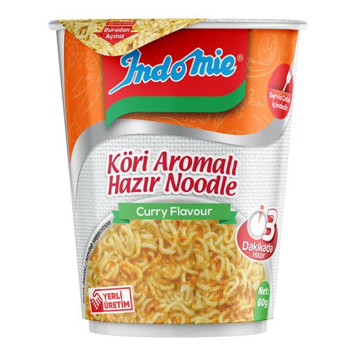 Indomie Köri Noodle Bardak 60 gr. ürün görseli