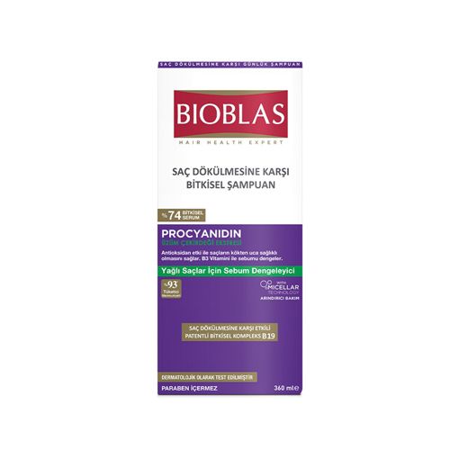 Bioblas Yağlanma Karşıtı Şampuan 360 Ml. ürün görseli