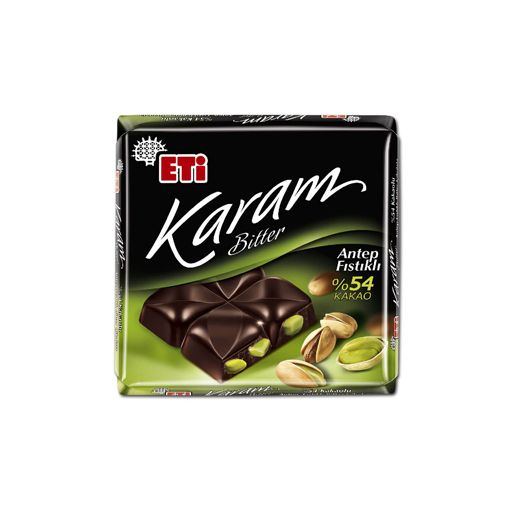 Eti Karam %54 Antep Fıstıklı Bitter Çikolata 60 Gr. ürün görseli
