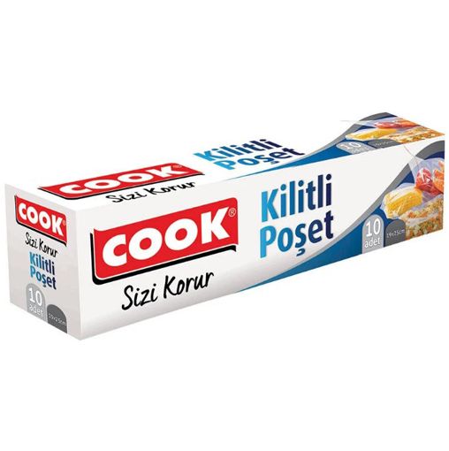 Cook Buzdolabı Poşeti Kilitli 19x25 cm. ürün görseli