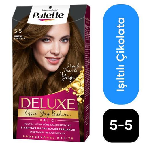 Palette Deluxe Saç Boyası Altın Parıltı Çikolata 5-5. ürün görseli