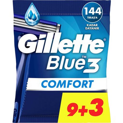 Gillette Blue3 Comfort Tıraş Bıçağı 9+3 lü Poşet. ürün görseli