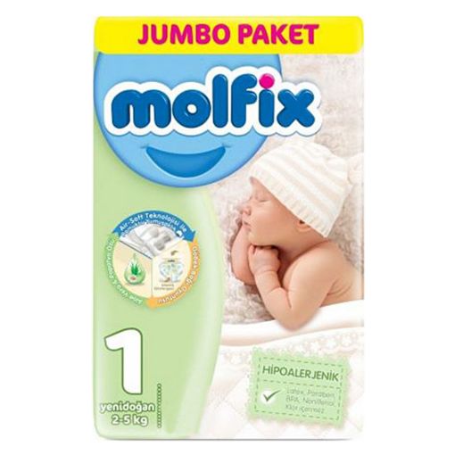 Molfix Yeni Doğan 1 Numara 2-5 Bebek Bezi. ürün görseli