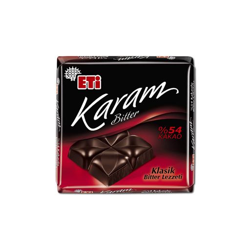 Eti Karam %54 Kakaolu Bitter Çikolata 60 Gr. ürün görseli