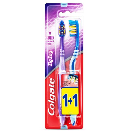 Colgate Zig Zag Orta 1+1 Diş Fırçası. ürün görseli