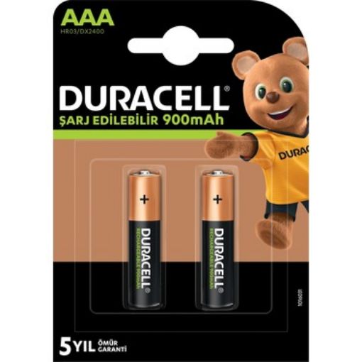 Duracell Şarj Edilebilir Pil 2li AAA 900. ürün görseli